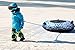 WindRider Snow Tube Heavy Duty with a Hard Plastic Bottom - High Speed Snow Tube Sled Durable Cordura Nylon Top | Towable | Inflatable Sledding Tube for Adults & Kids