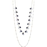 BULINLIN Layered Long Necklaces for Women Long Beaded Chain Necklace CostumeJewelry Mothers Day Gifts for Mom