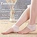 Kalevel 4pcs Heel Protectors Cushion Pads Gel Heel Sleeves Plantar Fasciitis Heel Pain Relief Foot Sleeve Moisturizing Socks Gel Heel Cups for Achilles Tendonitis Heel Cracked Dry Heel