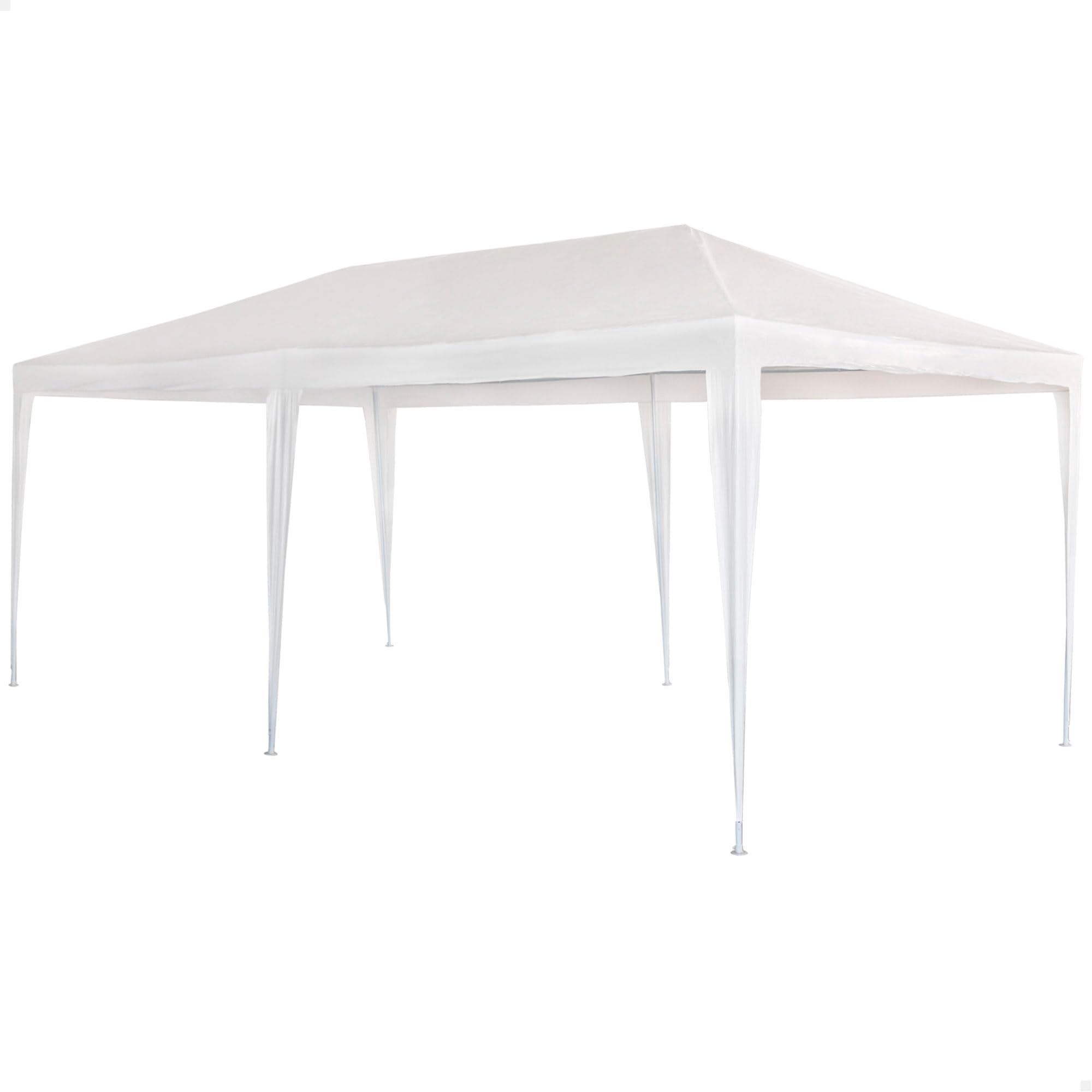 Aktive Garden 53992 – White Plastic Gazebo 300 x 600 x 255 cm with Steel Tubes