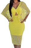 shekiss Summer Lace Sexy Party Deep V Collar Burst Club Bodycon Dresses For Women