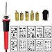 17pcs Wood Burning Kit Creative Woodburner Set with Adjustable Temperature Soldering Pyrography Wood Burning Pen, Embossing/Carving/Soldering Tips