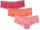 Honeydew Intimates Women's Marti Jacquard Cheeky Hipster 3 Pack, Jubilee/Parakeet/Mineral, Medium