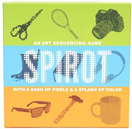 Funnybone Toys Spirot - An Art Sequencing Card Game With a Dash Of Pixels and a Splash Of Color - By
