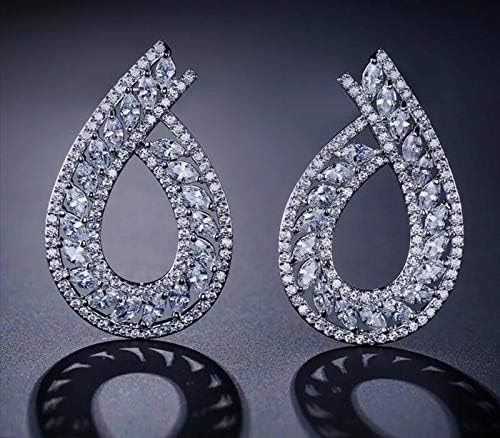 Orecchini Pendenti A Goccia TreasureBay Con Pietre Preziose Naturali, In Argento 925, Lunghezza 5 Cm, Confezione Regalo