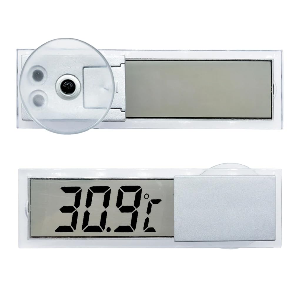 DollaTek 2PCS Aquarium Thermometers,Car Thermometer,LCD Digital Electronic,for Outdoor Body Thermometer,Indoor Fresh Water