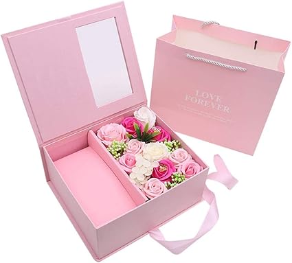 Prosperveil Jabón de Rosa Caja de Regalo, Hecho a Mano con ...