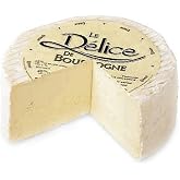 Delice De Bourgogne Triple Cream Cheese, 4 lb. Wheel, French Gourmet Cheese, Creamy Texture, Flowery Crust