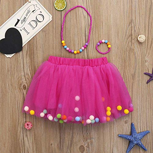 image for Yamally_9R_Baby Skirts Girls Ballet Tutu Skirts Dancewear Polka-Dot Fo