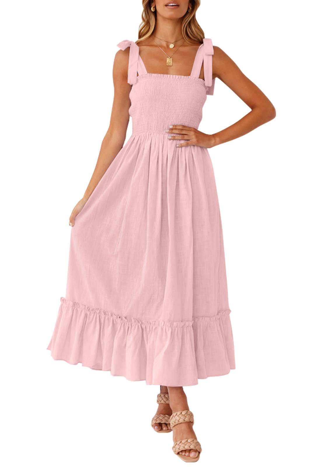Supple Ruched Square Neck Spaghetti Strap Zipper Back Floor Length Female Evening Dress main image 1