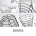 Crestgolf 2PCS Stainless Metal Golf Basket Golf Ball Container Ball Bucket