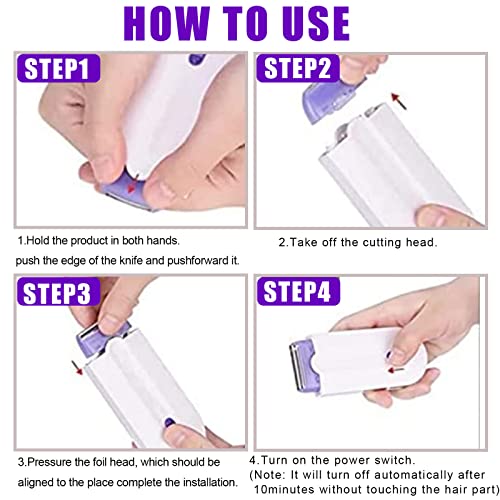 Focusing Silky Smooth Hair Eraser, Portable Painless Hair Removal Tool, Rechargeable Epilator Smooth Touch Hair Remover, Applicable to Any Part of The Body Gift for Women Christmas Mothers Day Gifts