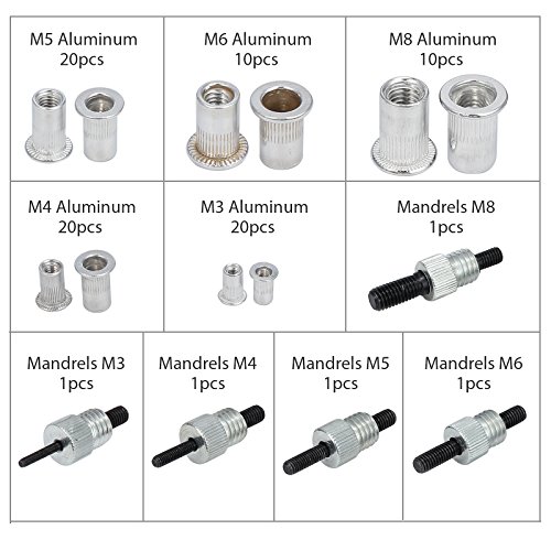 2 AUTOUTLET+Threaded+Riveter+Nutsert+Aluminum