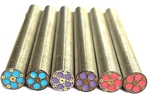 YYPTT 1PC Rivets, 6mm Colored Resin Filling Mosaics Pin Rivets, for Knife Handle Decorative Material(Blue)