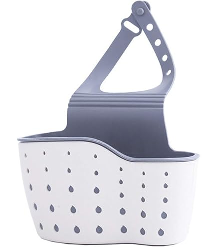 Suction Cup Sink Corner Strainer Basket – Automatic Dumping Food Waste Catcher With Removable Mesh, Space-Saving Rack For Sponges & Scrubbers