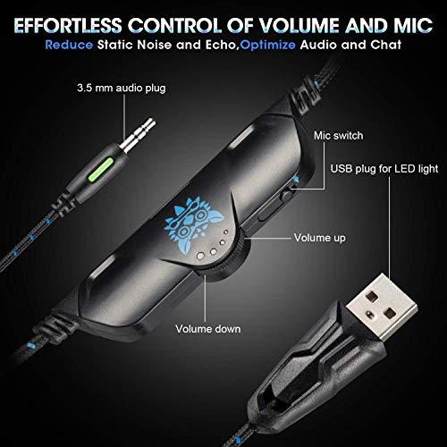 5 Over+Ear+Headphones+Noise+Canceling+Microphone+Comfortable