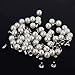 Beautiful Bead 100 pcs DIY Accessories Set Rivets+6mm Faux Pearls Ivory