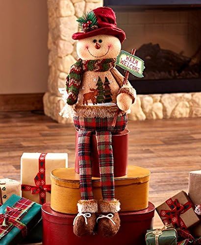 drtulz 1 Holiday Shelf Sitter, Red and White