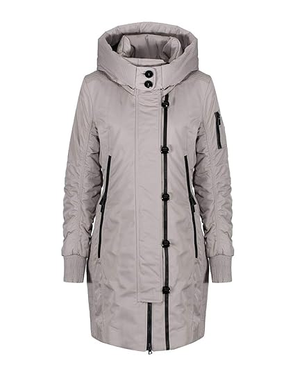 Creenstone Damen gepolsterte Faux Pelz innere Haube Desert Grey
