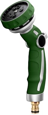 Restmo Garden Hose Gun with 9 Patterns Metal Jet Nozzle High Pressure