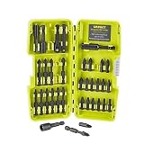 Ryobi 34 Piece Impact Rated Driving Bits with Dock-It Collection Storage Solution (Packaging May Vary)