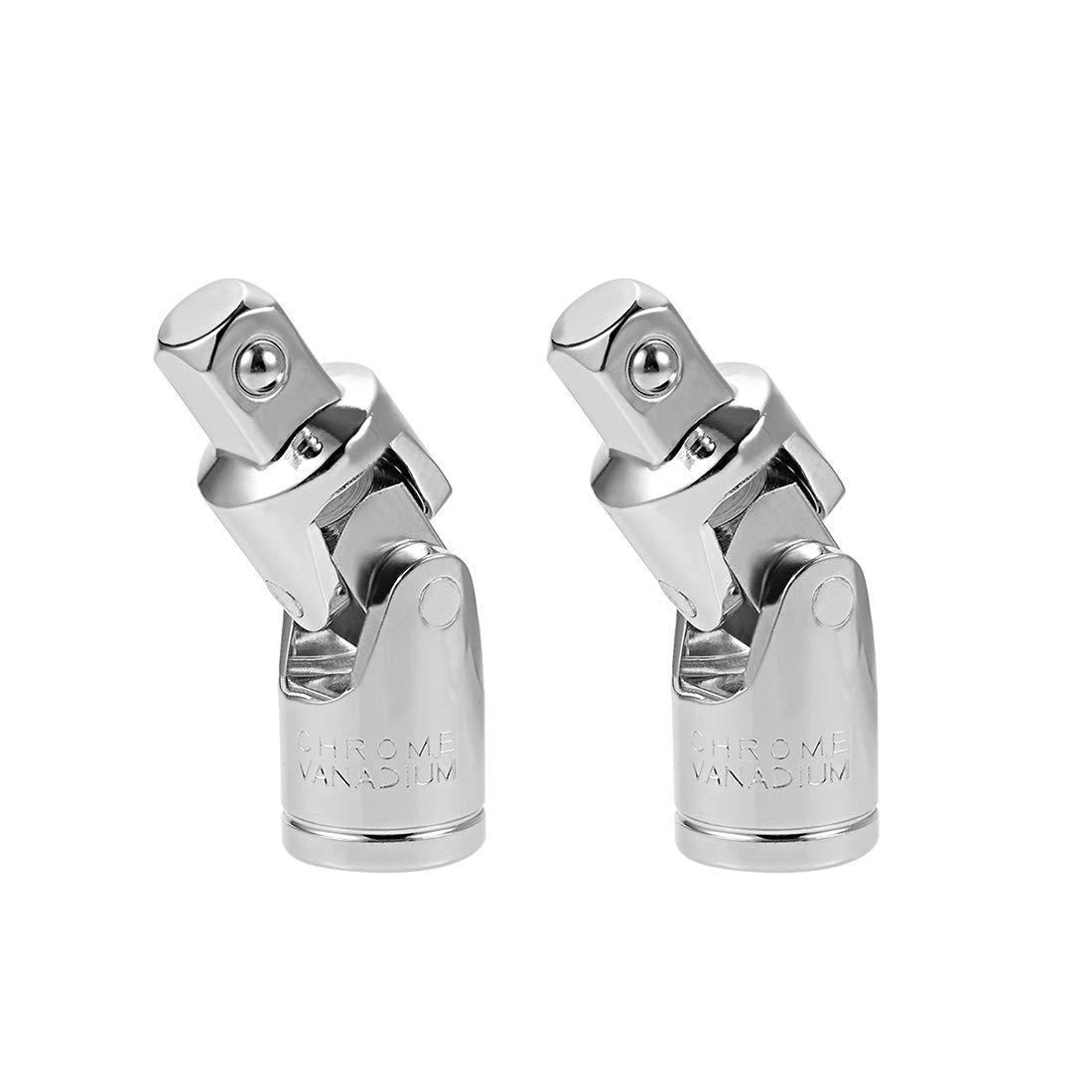 sourcing map 2 Pcs 1/2 Inch Drive Spring Loaded Universal Joint Socket, Cr-V