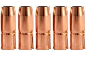 HASWELD 5PK Mig Gun Nozzle 169725 5/8“ 15.9mm Recess 1/8” for Miller Millermatic 200/210/211/212/250/251 Welder M25 M40 Guns