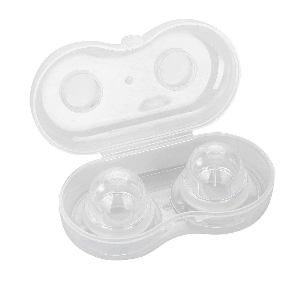 Uxsiya Nipple Sucker Breastfeeding Aid 1 Pair/Set Silicone for Flat Inverted Nipples for Mothers Nipplesuckers Redress Breastfeeding Aid Therapy