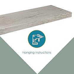 Home Basics MDF 30" Floating Wall Shelf