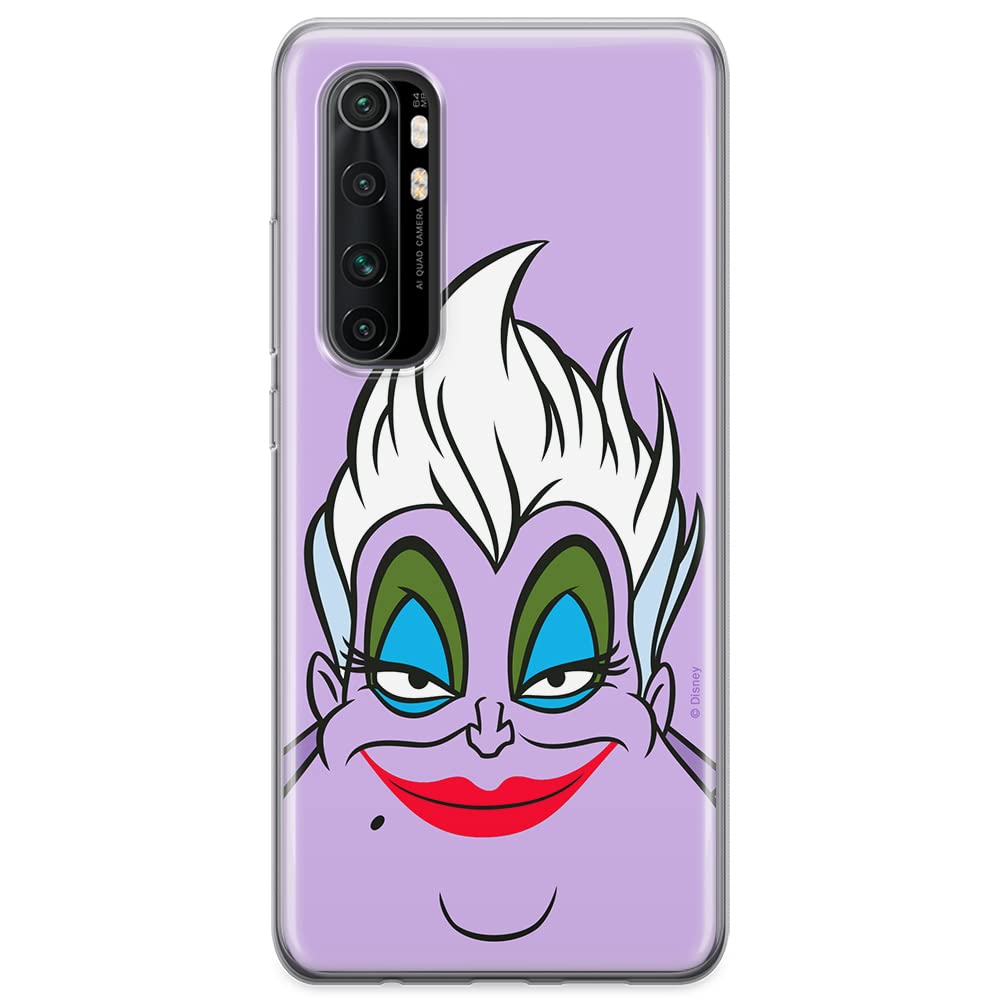 ERT GROUP mobile phone case for Xiaomi MI NOTE 10 Lite original and officially Licensed Disney pattern Ursula 002 optimally adapted to the shape of the mobile phone, case made of TPU