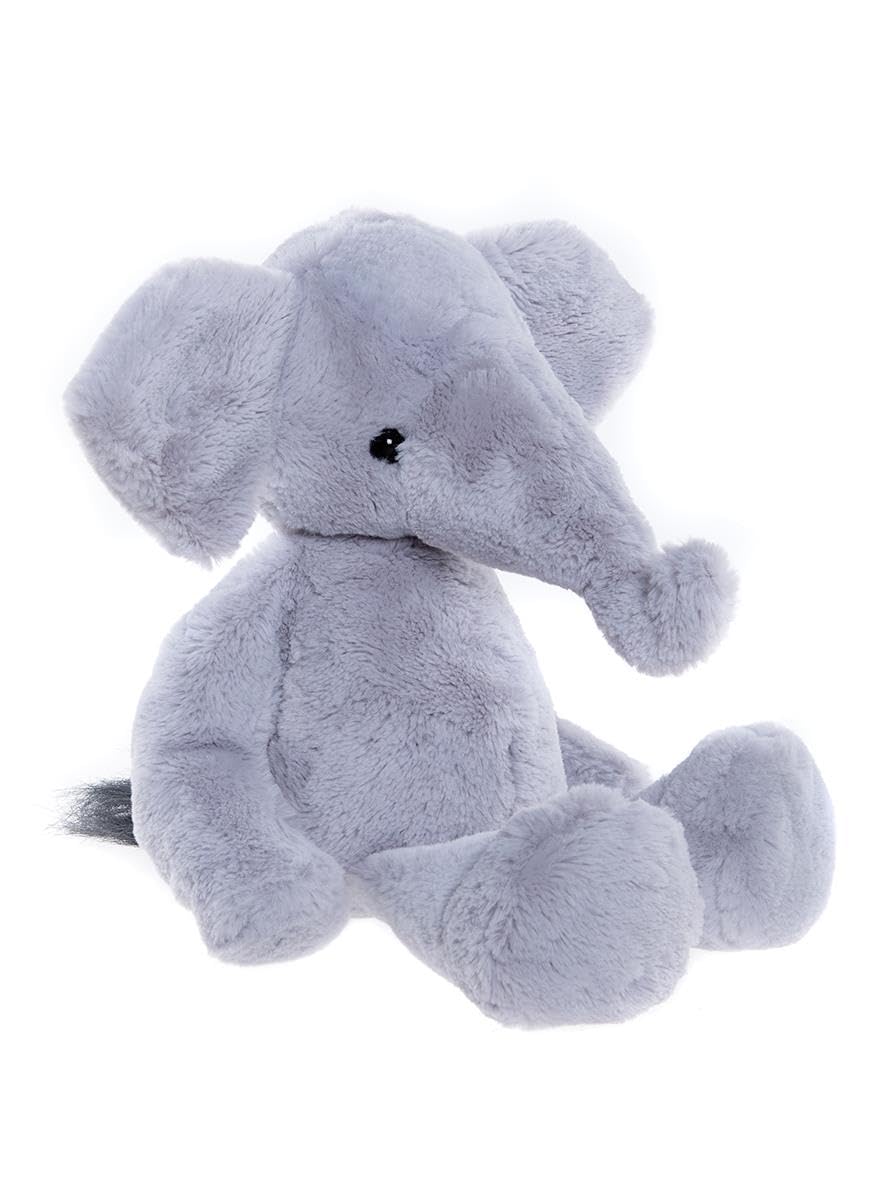 Charlie Bears Bear & Me Effie Elephant Teddy Bear Cloudy Grey Soft Plush Animal Cute Toy - 15 Inches Tall