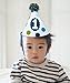 BLUE PANDA - High Chair Decorations for 1st Birthday - 2-Piece Set - Boys' First Year Party Pack - Includes Felt Banner and Hat - Blue