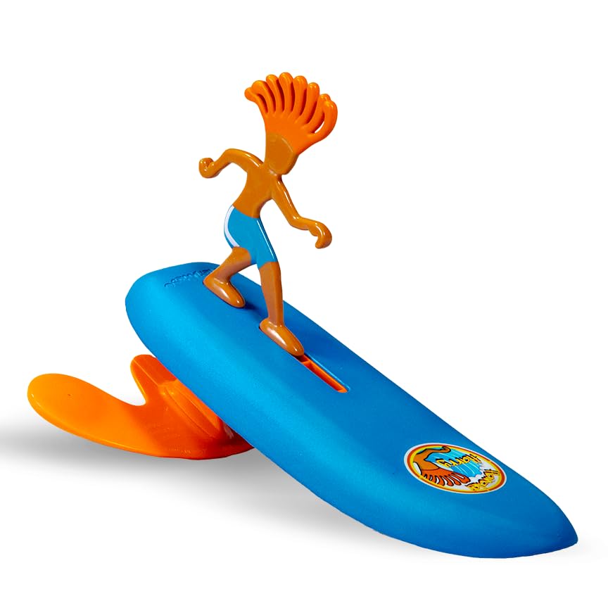 Surfer Dudes Classics Wave Powered Mini-Surfer and Surfboard Toy - Hanalei Harry