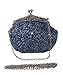 Chicastic Full Sequin Mesh Beaded Antique Style Wedding Evening Formal Cocktail Clutch Purse - Gold