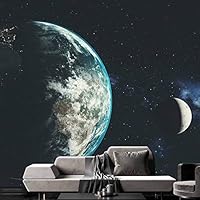 Wall Mural The Beautiful Space World Removable Self-Adhesive Wallpaper Wall Decoration for Bedroom Living Room - 66x96 inches