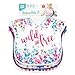 Bumkins Bibs for Girl or Boy, SuperBib Baby and Toddler for 6-24 Months, Essential Must Have for Eating, Feeding, Baby Led Weaning Supplies, Mess Saving Catch Food, Fabric 3-pk Wild and Free