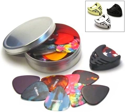 Plettri Per Chitarra Elettrica Lotto Da 100 Plettri Per Chitarra Spessi 0,96 Mm – Colori Misti In Celluloide, Perfetti Per Rock E Metal 100 Pezzi Plettri Pesanti - Foto 4
