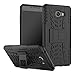 Galaxy C9 Pro Case,Mustaner Dual Layer Shock-Absorption Armor Cover Full-body Protective Case with Kickstand Combo PC+TPU Back for Samsung Galaxy C9 Pro C9000 (Black)