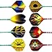 L.E.D STEP Dart Flights Professional Durable Metal Dart Tips Set and PET Darts Flights,Wholesale Nylon Dart Flights