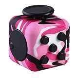 Fidget Dice Anti-anxiety and Depression Cube for Children and Adults (Pink Camouflage)