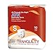 Tranquility Premium ATN Disposable Briefs with Tabs, Overnight Protection Superabsorbent Core for Leak-Free and Full-Fit Comfort, Small 10ct Bag