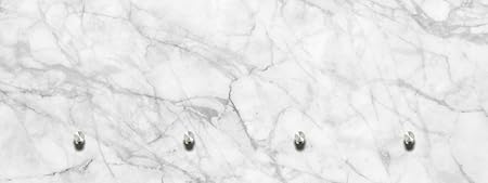 Eurographics Glasbilder Garderobe 30x80cm (White Marble Texture G-DC2122)