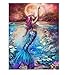 CANDYL DIY Oil Painting Paint by Number Kit for Kids Adults Students Beginner DIY Canvas Painting by Numbers Acrylic Oil Painting Arts Craft for Home Wall Decoration Mermaid 16x20 Inch