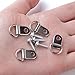 EDCarrying 100 Pack Heavy Duty D Ring Picture Hangers with Screws Single Hole EDC-01