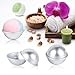 DIY Metal Bath Bomb Molds with 5 Perfect Size 5 Set 10 Pieces ✮ Mix Your Own Recipes with Sample Bath Bomb Kit ✮ Easy to Make Perfect Bath Bombs (With Instructions)