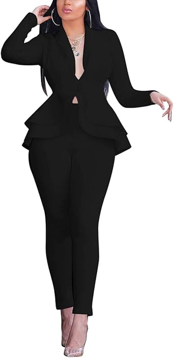 skinny leg pant suit