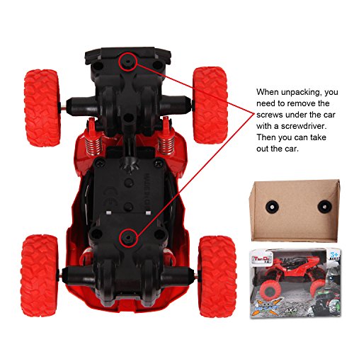 Af-tigonhw Pull Back Cars Alloy Diecast Monster Truck Race Car Buggy Functions Toy Vehicles with High Speed Gift for Kids and Toddlers 1:36 Scale