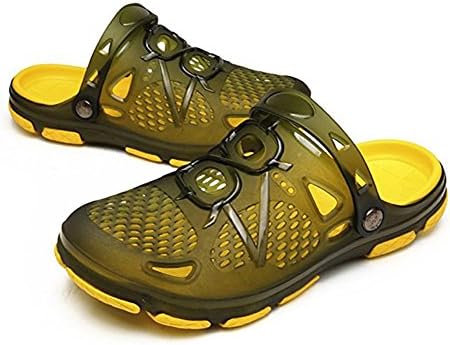HCLKSTORE Garden Clogs Mens Clogs Outdoor Walking Sandals Breathable Sport Slides Summer Non Slip Pool Beach Shower Slippers Shoes