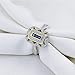 Newshe Vintage Rings for Women Gemstone Ring 925 Sterling Silver Blue Sapphire Princess Cz Size 6