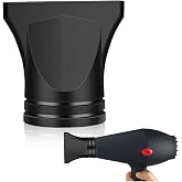 UAIAGM 1PCS Hair Dryer Attachment Black Plastic Blower Nozzle Replacement Styling Tool for Home Use or Professional Salon Hairdressing Blow Outer Diameter 4.2cm to 4.6cm